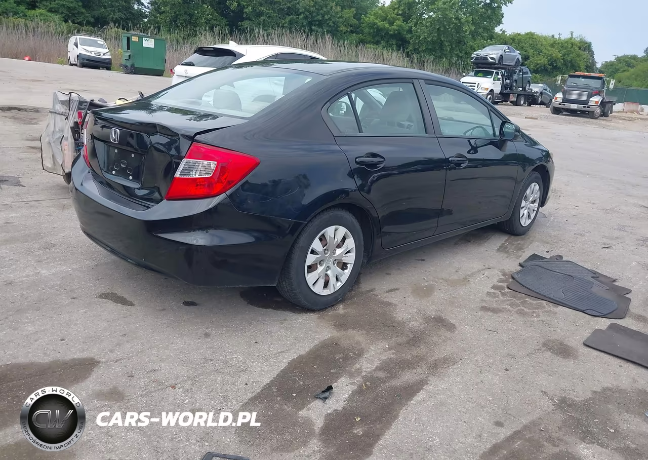 2012 Honda Civic Lx VIN:19XFB2F56CE383134 - 4