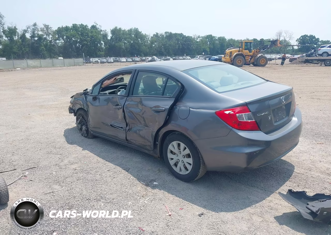 2012 Honda Civic Lx VIN:JHMFB2F56CS000806 - 3