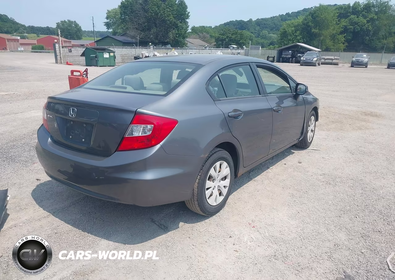 2012 Honda Civic Lx VIN:JHMFB2F56CS000806 - 4