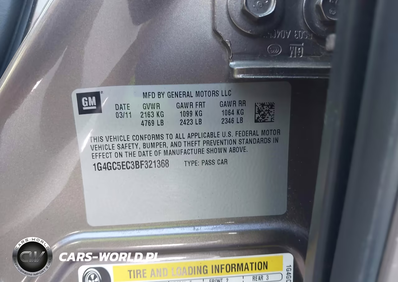 2011 Buick Lacrosse Cxl VIN:1G4GC5EC3BF321368 - 9
