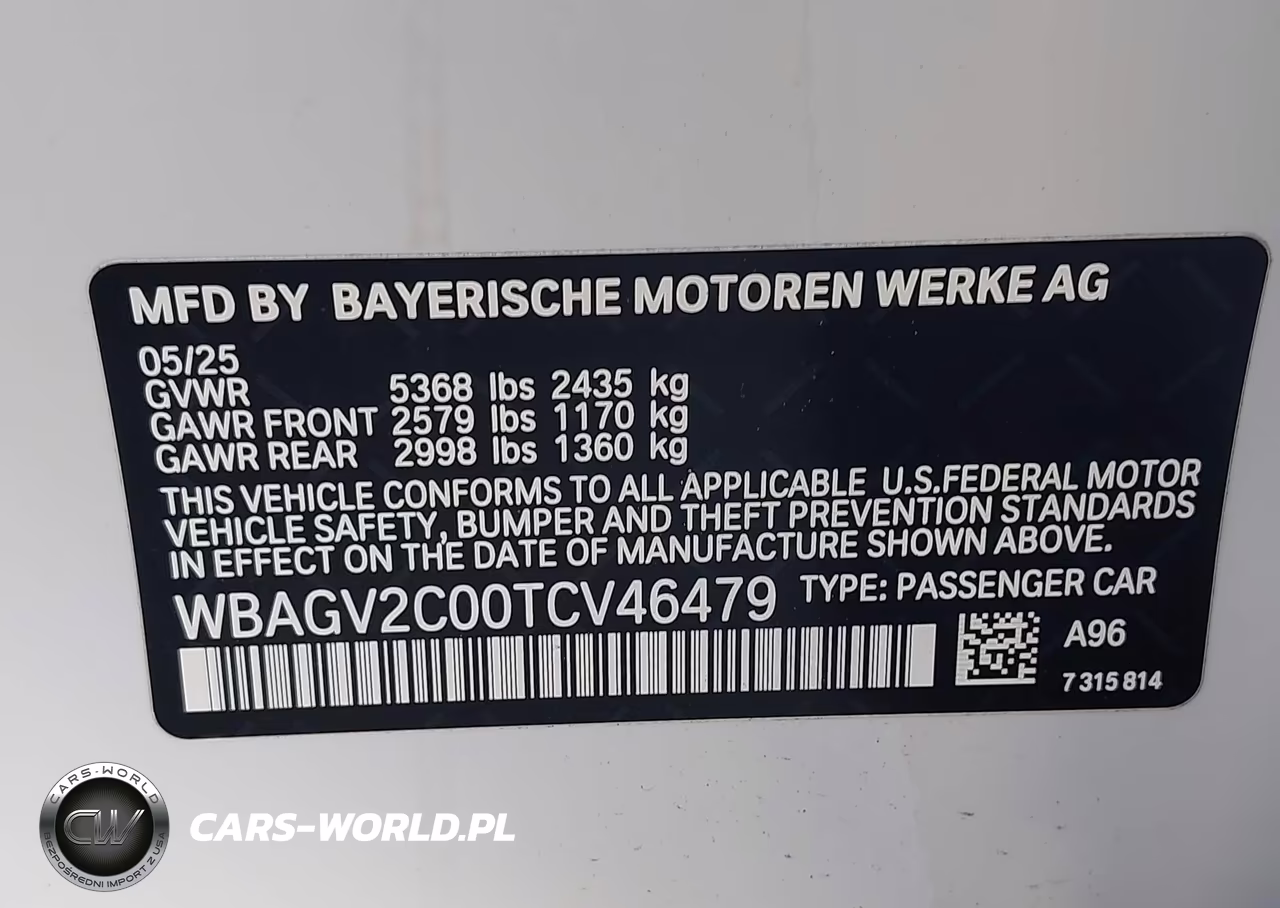 2026 BMW 840I Gran Coupe VIN:WBAGV2C00TCV46479 - 9