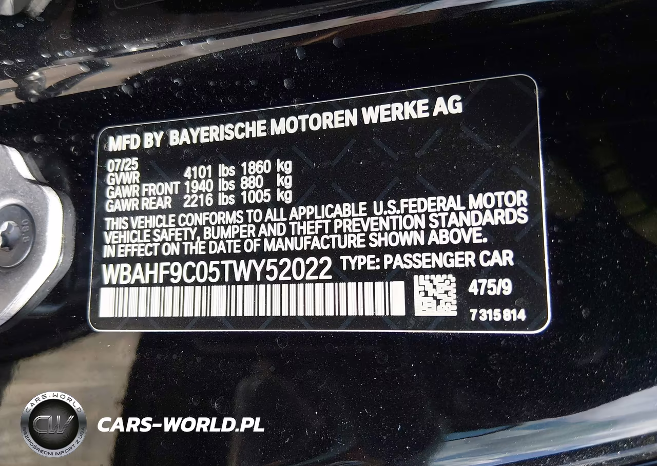 2026 BMW Z4 M40I VIN:WBAHF9C05TWY52022 - 9