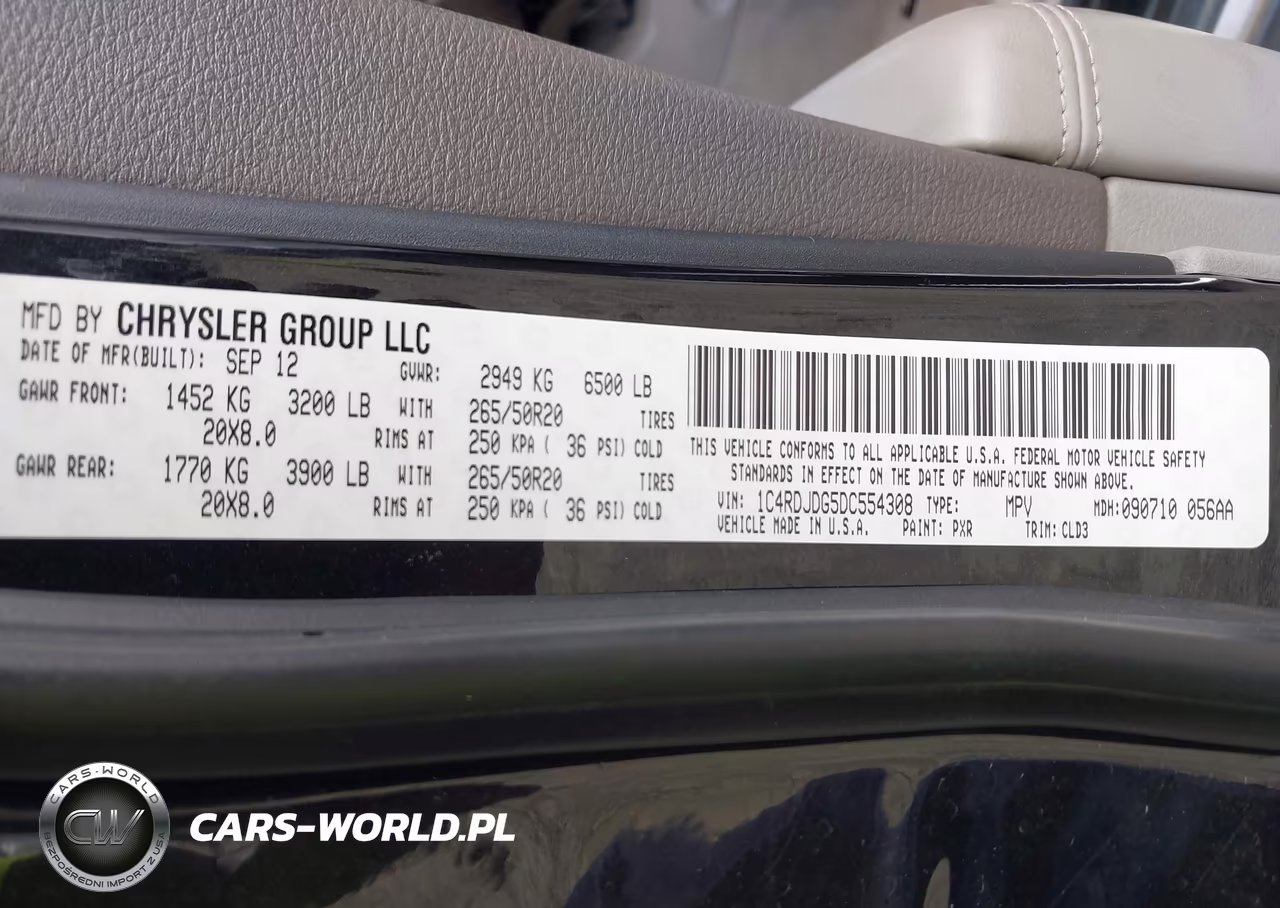 2013 Dodge Durango Crew VIN:1C4RDJDG5DC554308 - 9