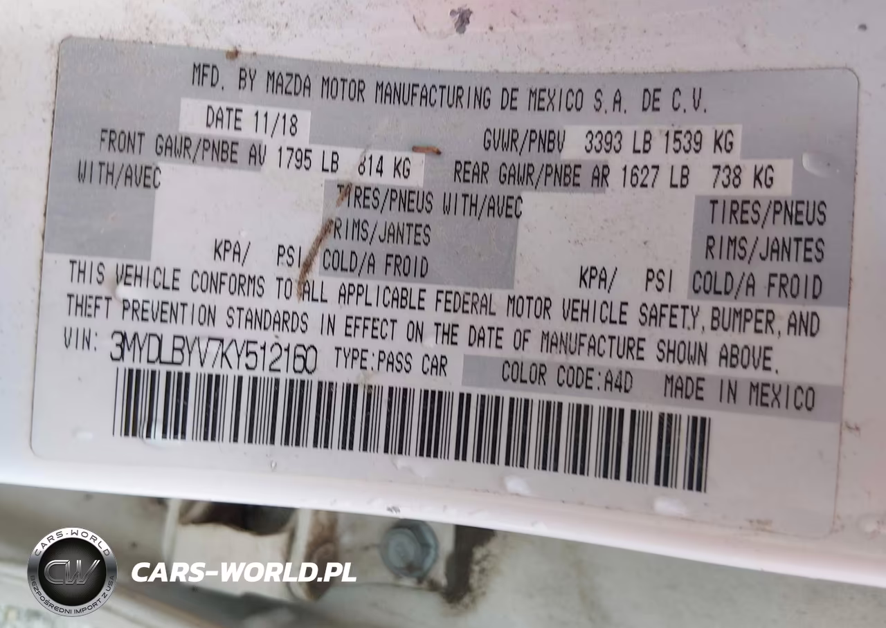 2019 Toyota Yaris Le VIN:3MYDLBYV7KY512160 - 9