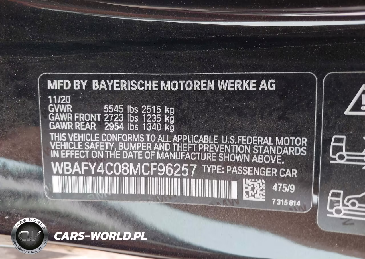 2021 BMW M850I xDrive VIN:WBAFY4C08MCF96257 - 9