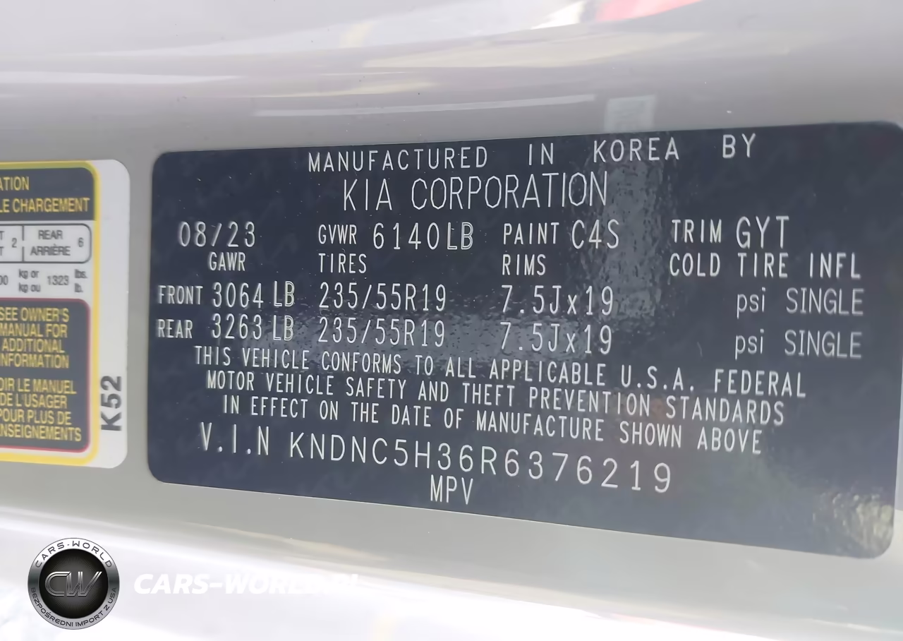 2024 Kia Carnival Mpv Ex VIN:KNDNC5H36R6376219 - 9