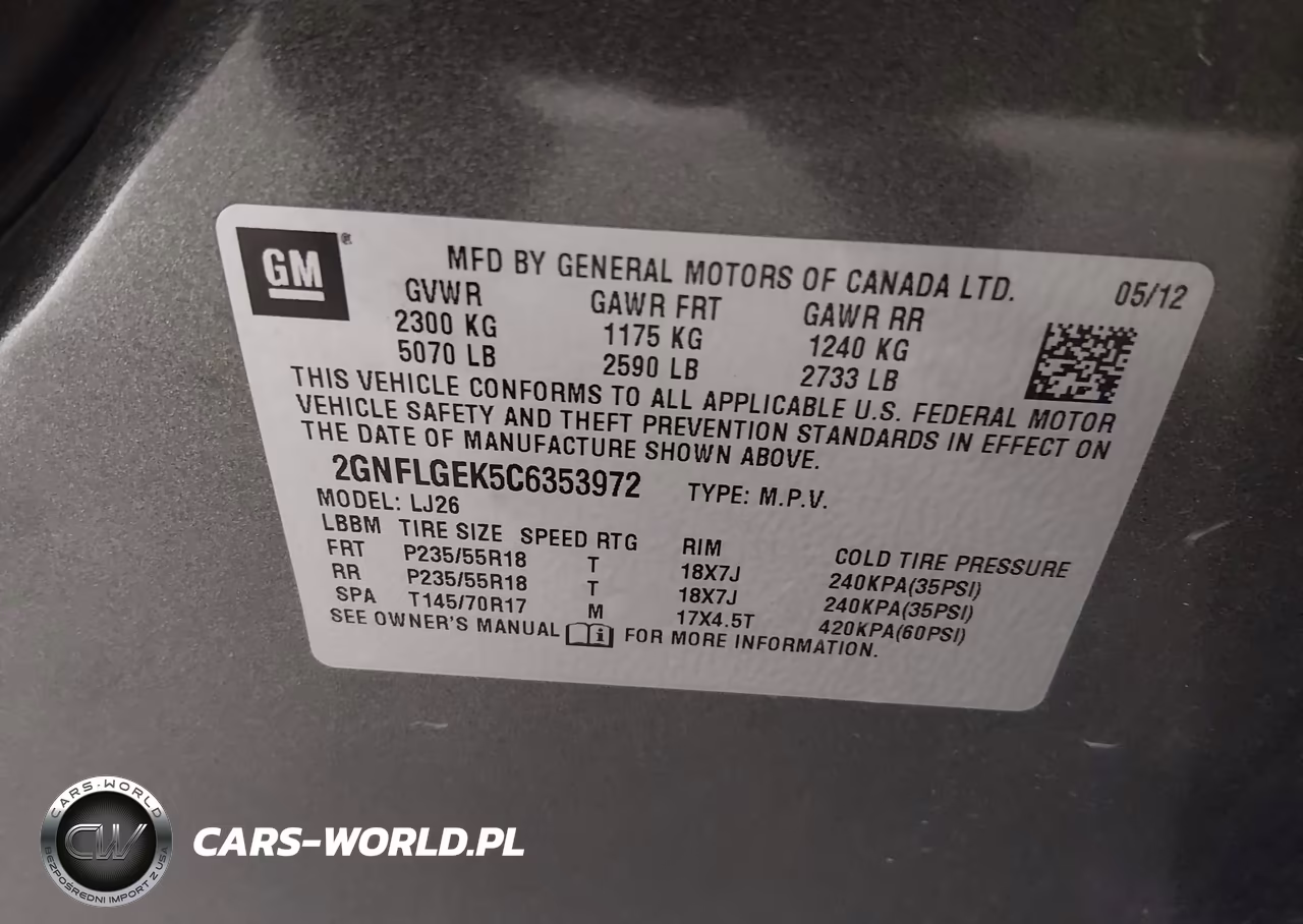 2012 Chevrolet Equinox Ltz VIN:2GNFLGEK5C6353972 - 9