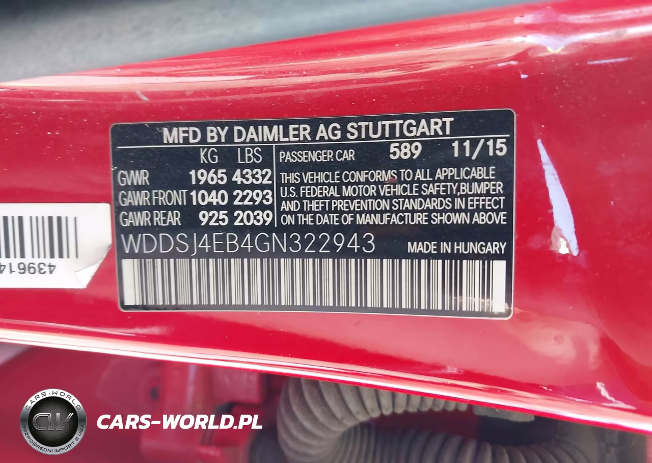 2016 Mercedes-Benz Cla 250 VIN:WDDSJ4EB4GN322943 - 9