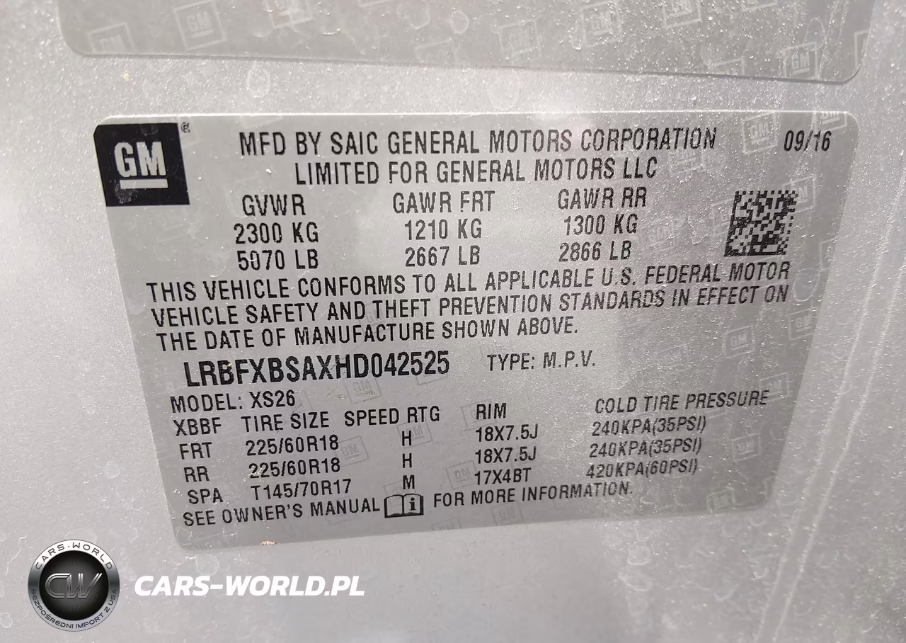 2017 Buick Envision Essence VIN:LRBFXBSAXHD042525 - 9