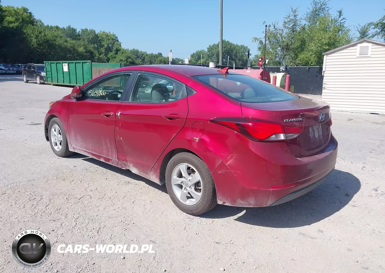 2014 Hyundai Elantra Se VIN:5NPDH4AE0EH486296 - 3