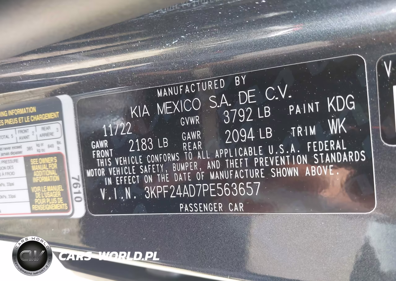 2023 Kia Forte Lxs VIN:3KPF24AD7PE563657 - 9