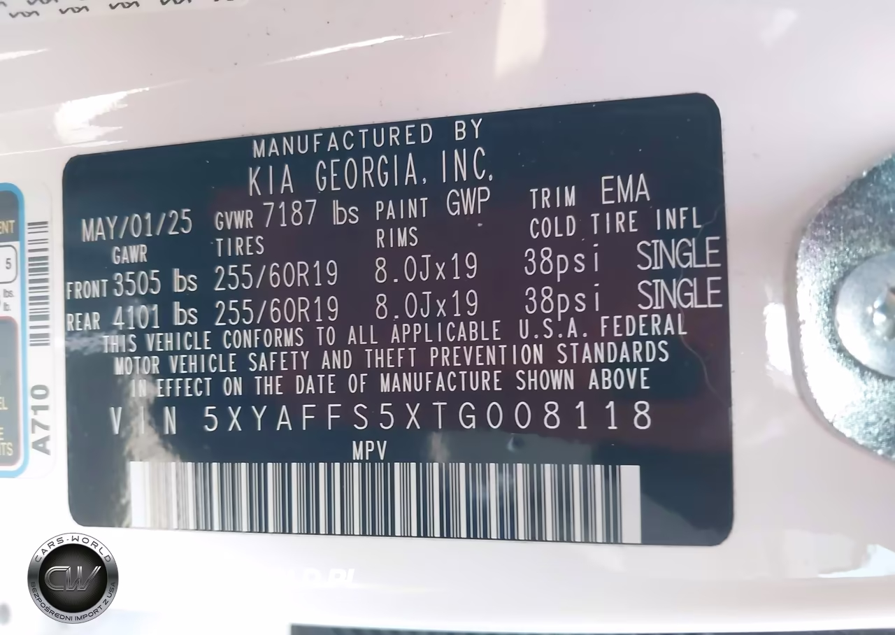 2026 Kia Ev9 Wind VIN:5XYAFFS5XTG008118 - 9