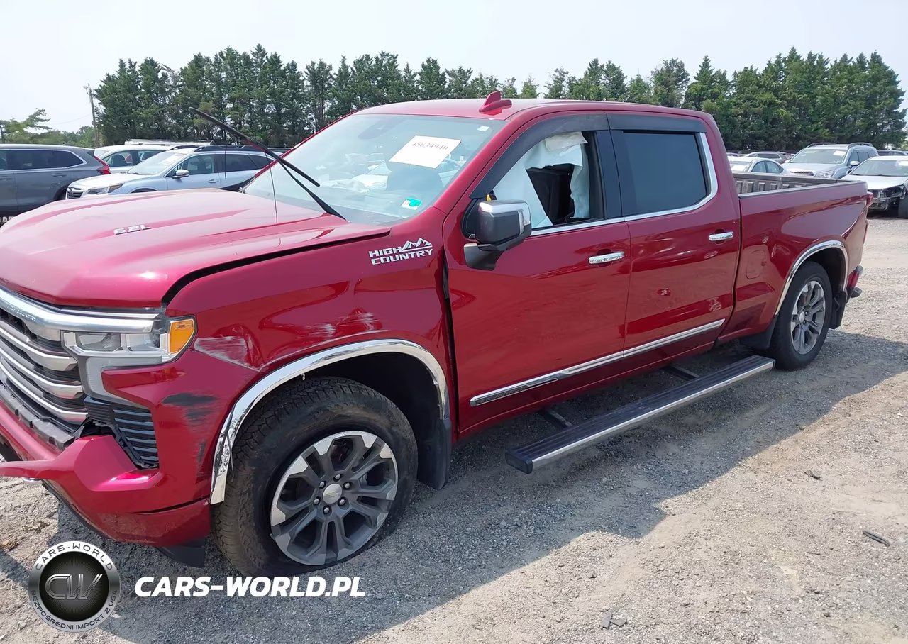 2022 Chevrolet Silverado 1500 4Wd Standard Bed High Country VIN:3GCUDJELXNG509062 - 2