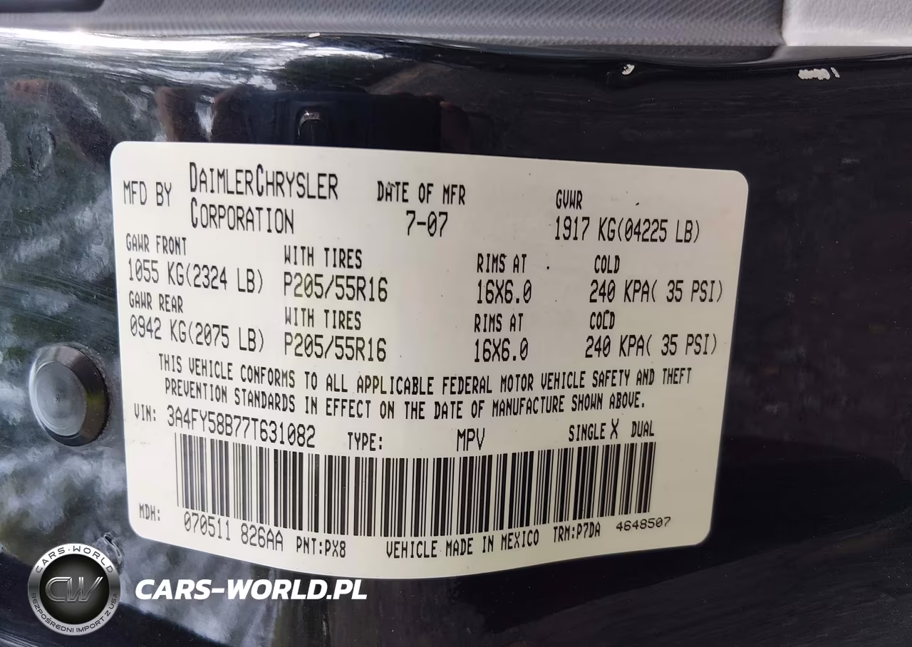 2007 Chrysler Pt Cruiser Touring VIN:3A4FY58B77T631082 - 9