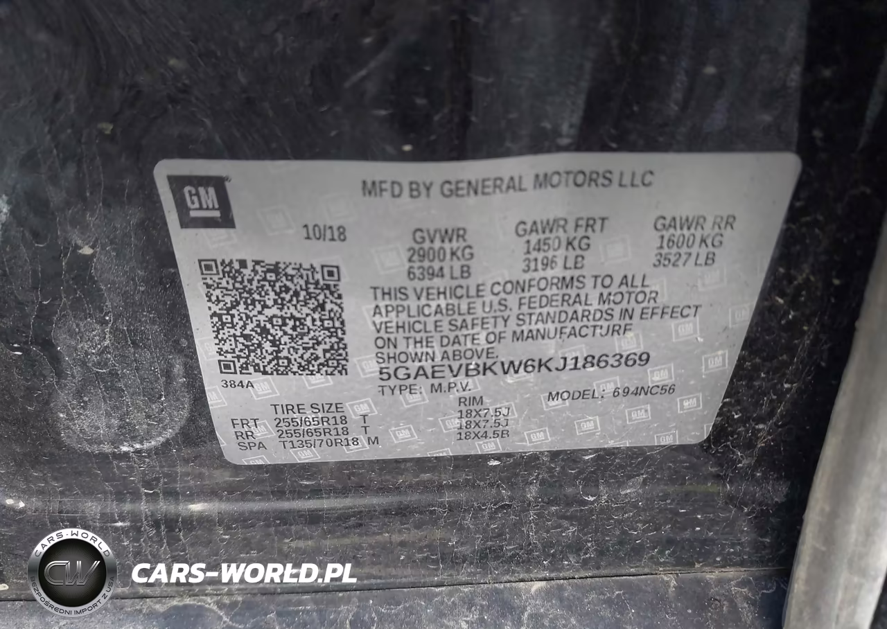 2019 Buick Enclave Awd Premium VIN:5GAEVBKW6KJ186369 - 9