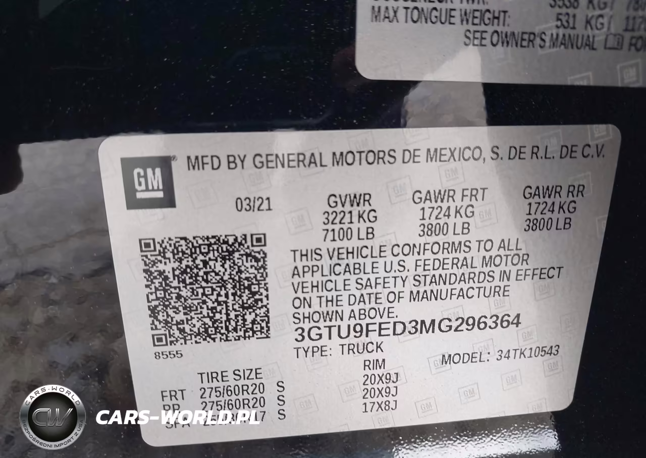 2021 GMC Sierra 1500 4Wd Short Box Denali VIN:3GTU9FED3MG296364 - 9