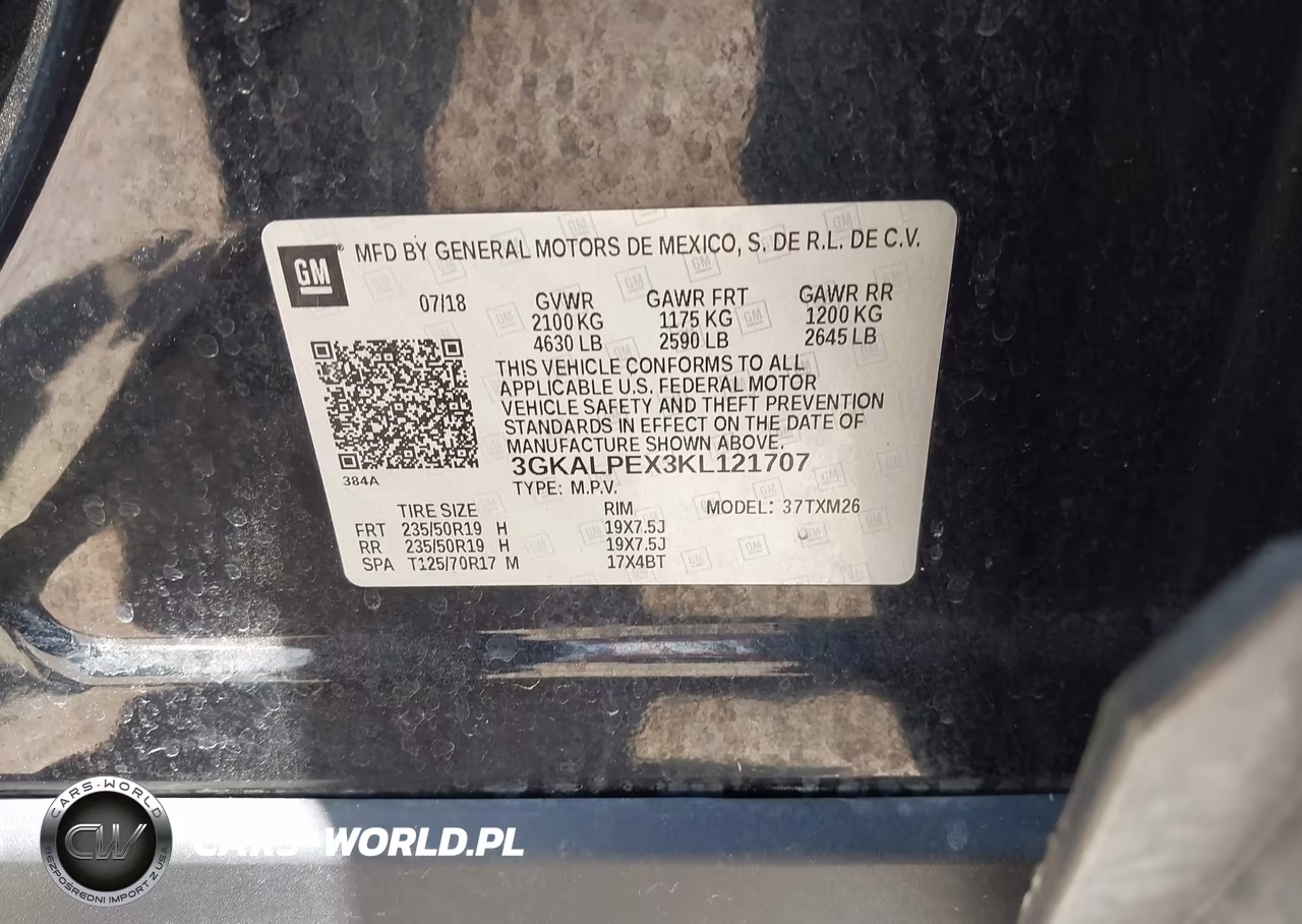 2019 GMC Terrain Slt VIN:3GKALPEX3KL121707 - 9