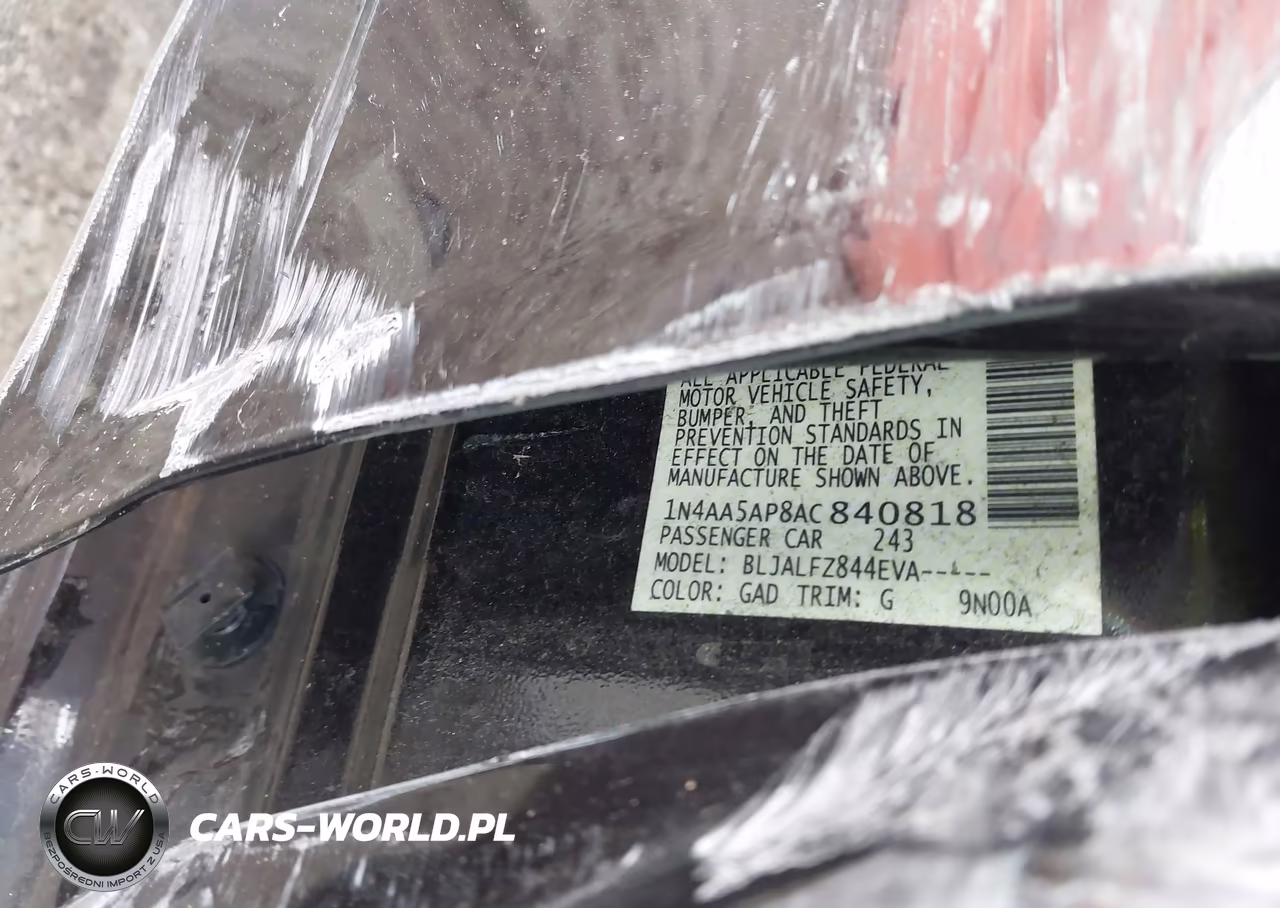 2010 Nissan Maxima 3.5 Sv VIN:1N4AA5AP8AC840818 - 9