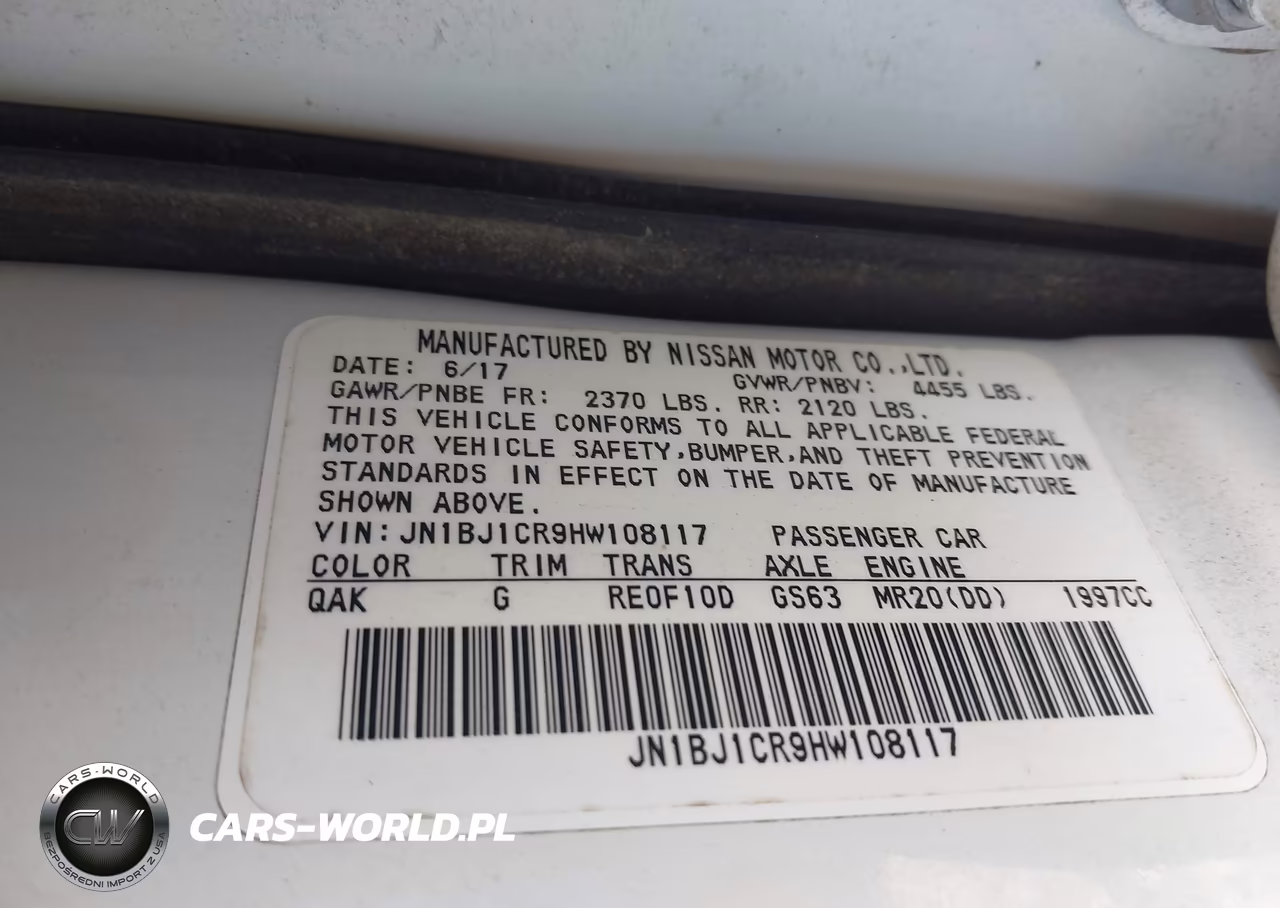 2017 Nissan Rogue Sport S VIN:JN1BJ1CR9HW108117 - 9