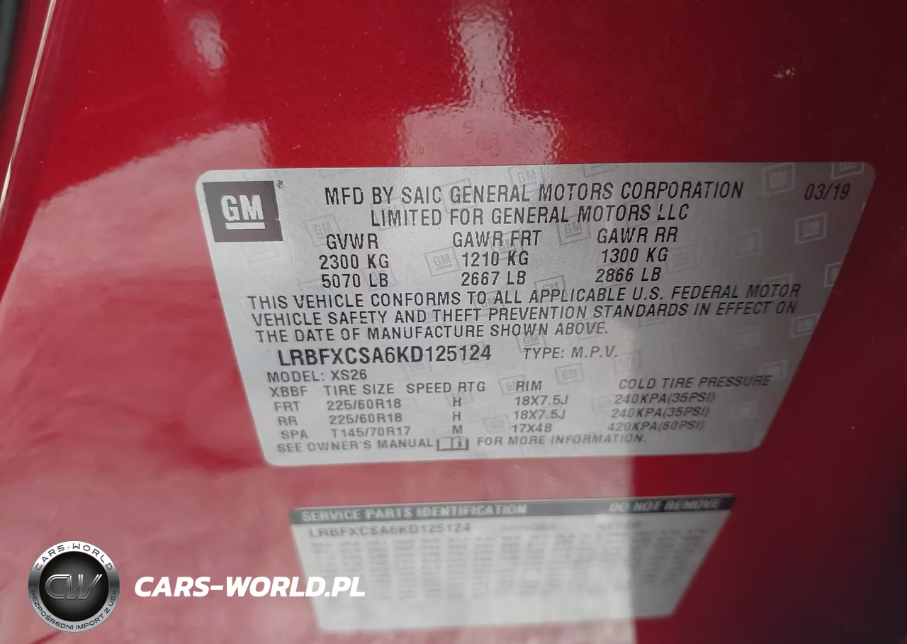 2019 Buick Envision Fwd Essence VIN:LRBFXCSA6KD125124 - 9