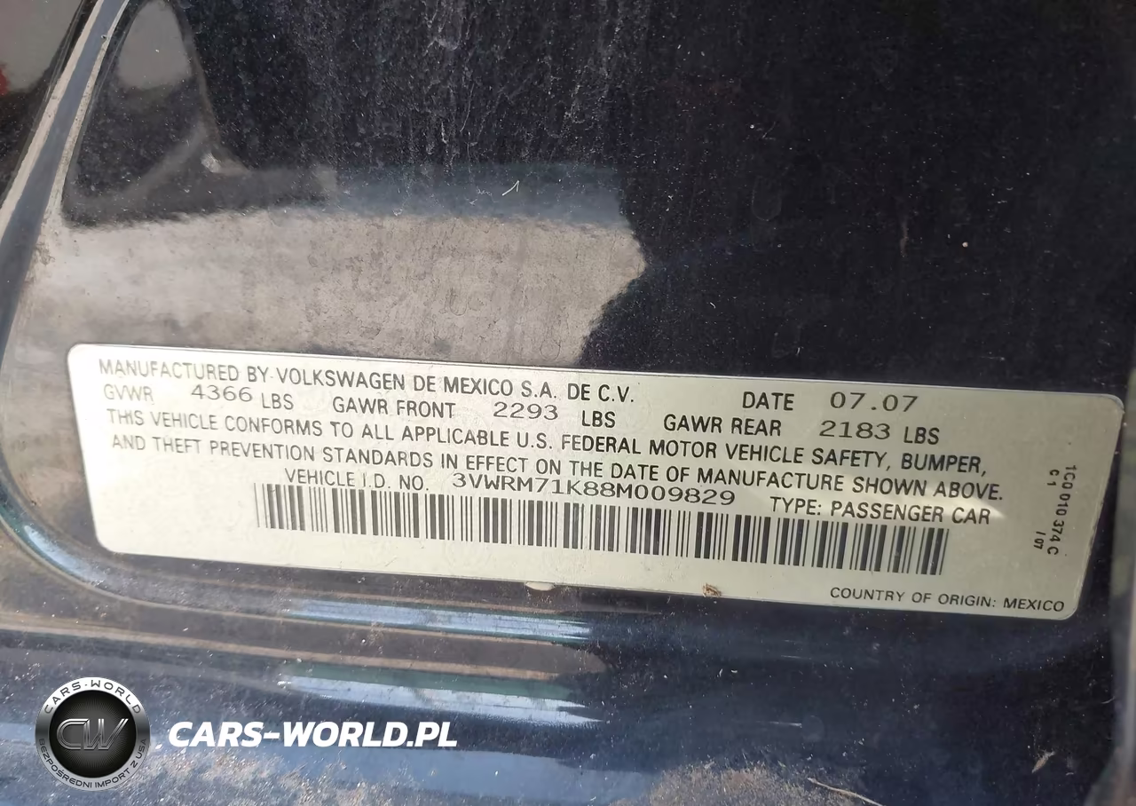 2008 Volkswagen Jetta Se-Sel VIN:3VWRM71K88M009829 - 9