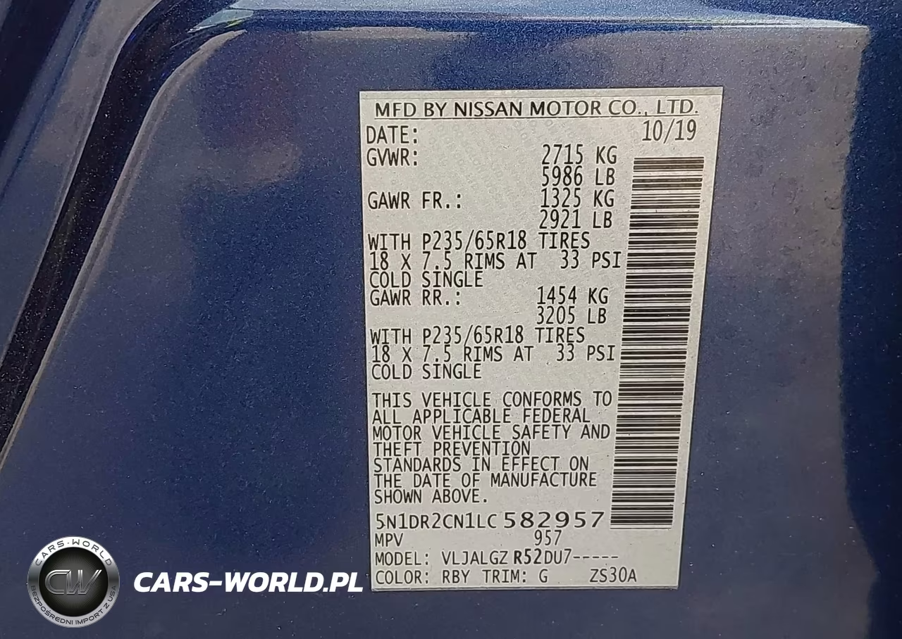 2020 Nissan Pathfinder Sl 2Wd VIN:5N1DR2CN1LC582957 - 9