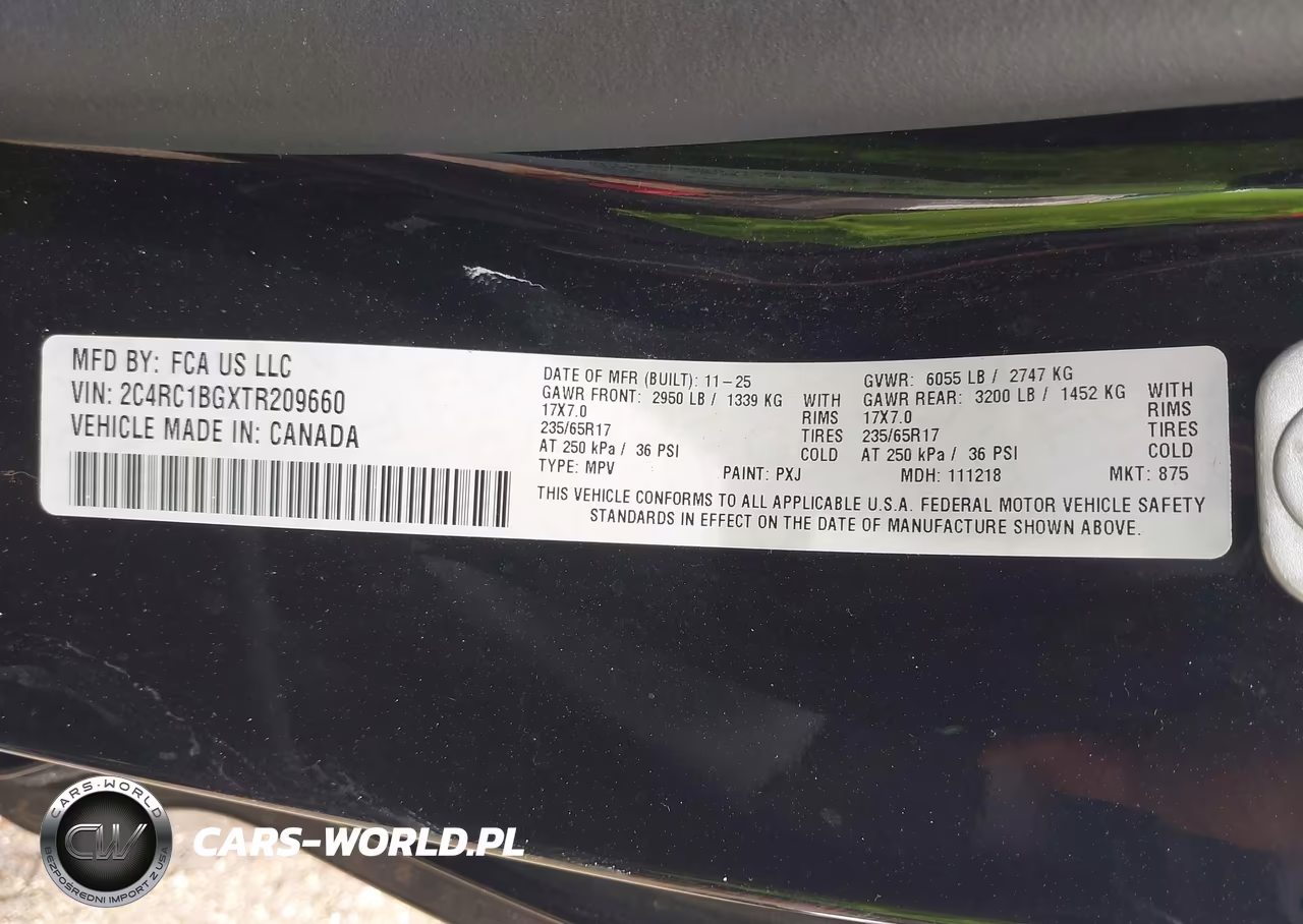 2026 Chrysler Pacifica Select VIN:2C4RC1BGXTR209660 - 9