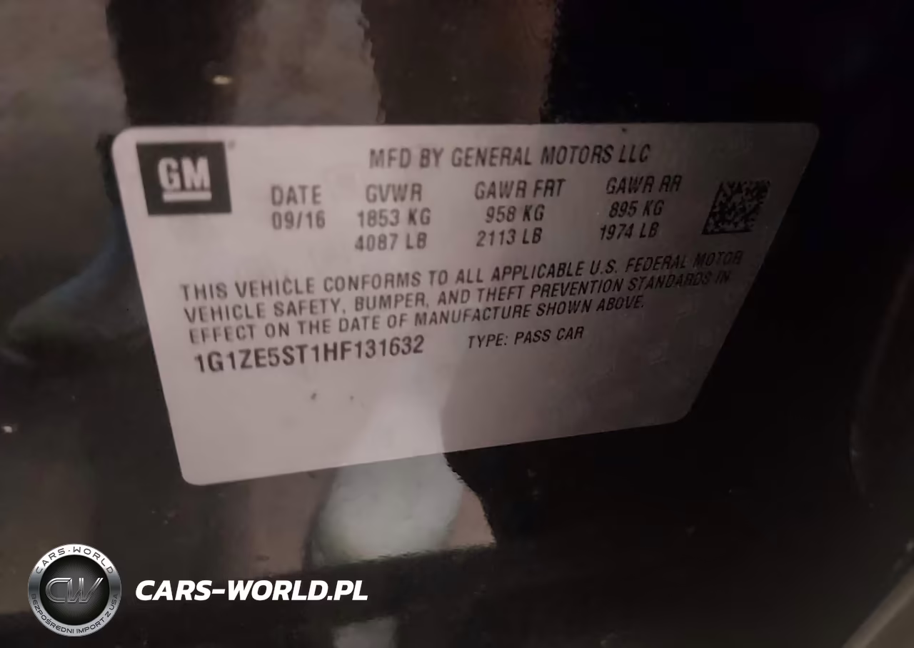 2017 Chevrolet Malibu 1Lt VIN:1G1ZE5ST1HF131632 - 9