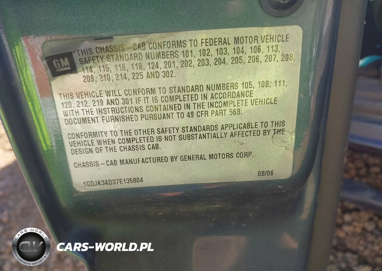 2007 GMC Sierra 3500 Chassis Classic Sle1 VIN:1GDJK34D37E135804 - 9