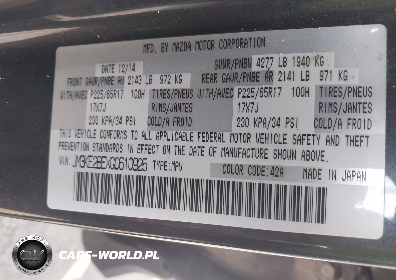2016 Mazda Cx-5 Sport VIN:JM3KE2BEXG0610925 - 9