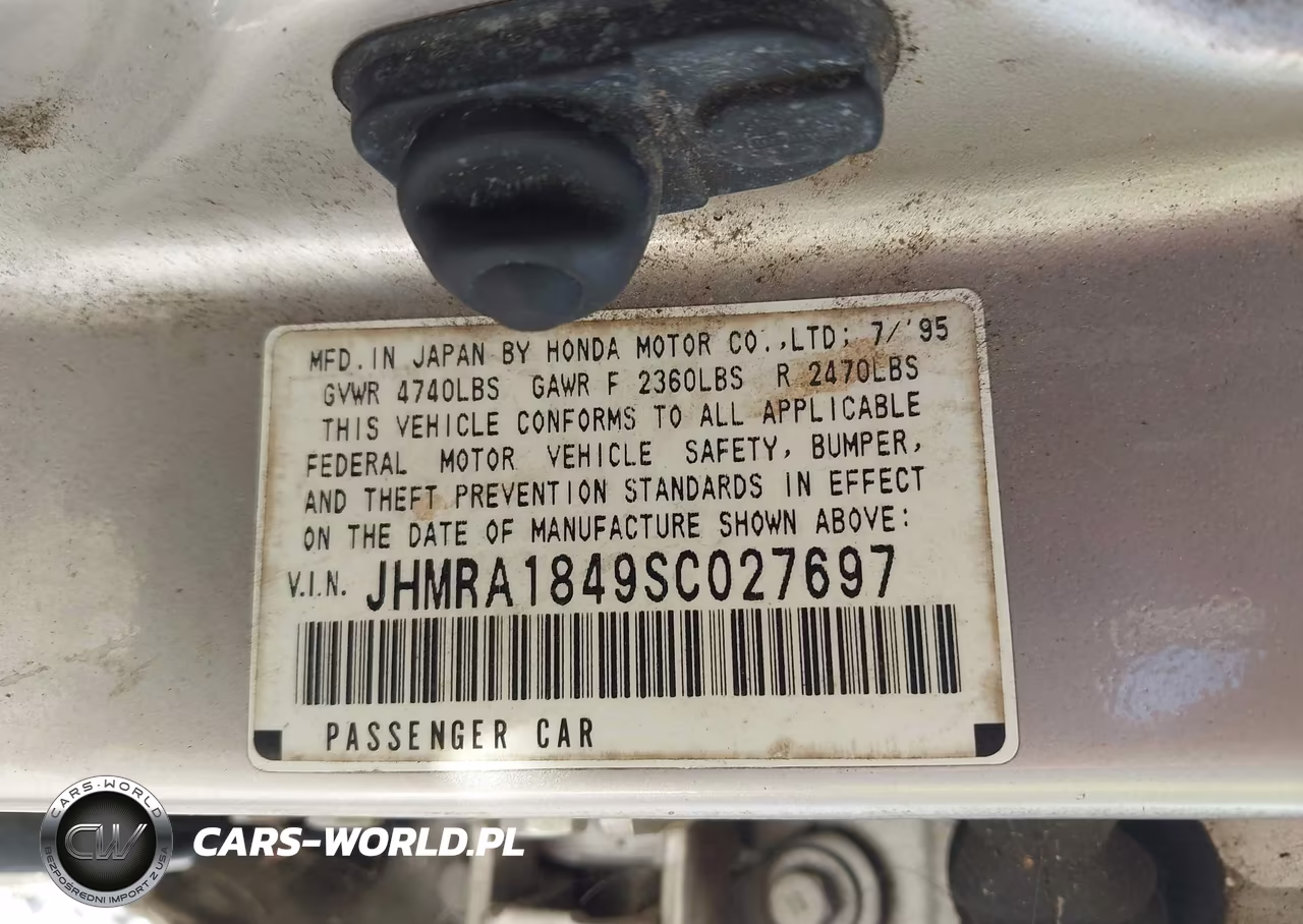 1995 Honda Odyssey Lx-Ex VIN:JHMRA1849SC027697 - 9