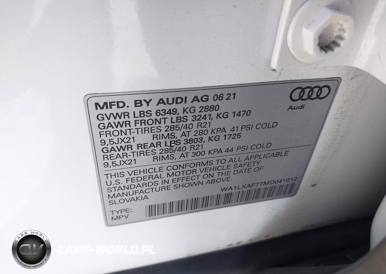 2021 Audi Q7 Premium Plus 55 Tfsi Quattro Tiptronic VIN:WA1LXAF77MD041012 - 9