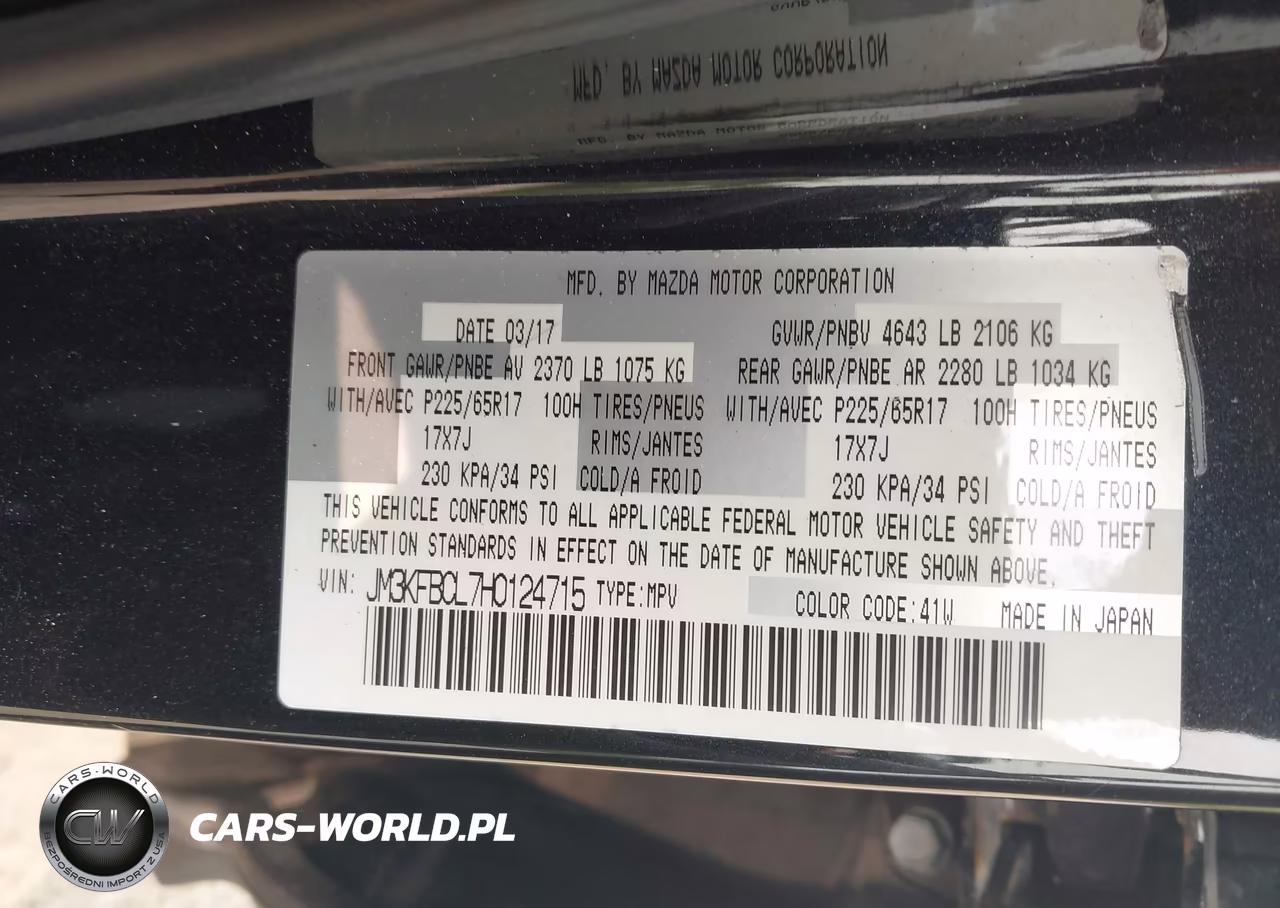 2017 Mazda Cx-5 Touring VIN:JM3KFBCL7H0124715 - 9