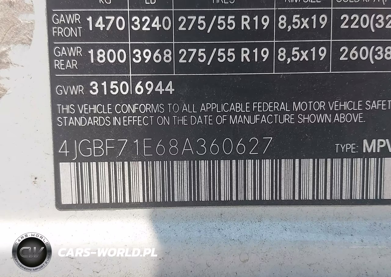 2008 Mercedes-Benz Gl-Class 4.6L VIN:4JGBF71E68A360627 - 9