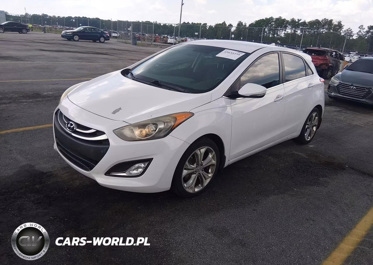 2014 Hyundai Elantra Gt Base W-Blue VIN:KMHD35LHXEU182390 - 2