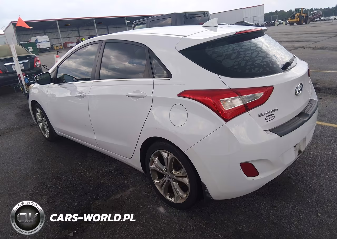 2014 Hyundai Elantra Gt Base W-Blue VIN:KMHD35LHXEU182390 - 3