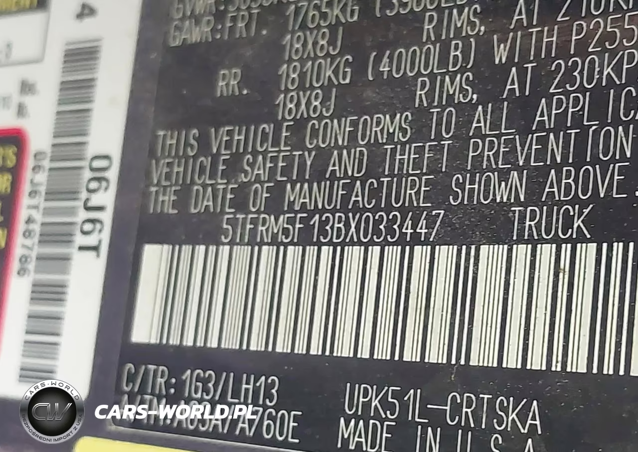 2011 Toyota Tundra Grade 4.6L V8 VIN:5TFRM5F13BX033447 - 9