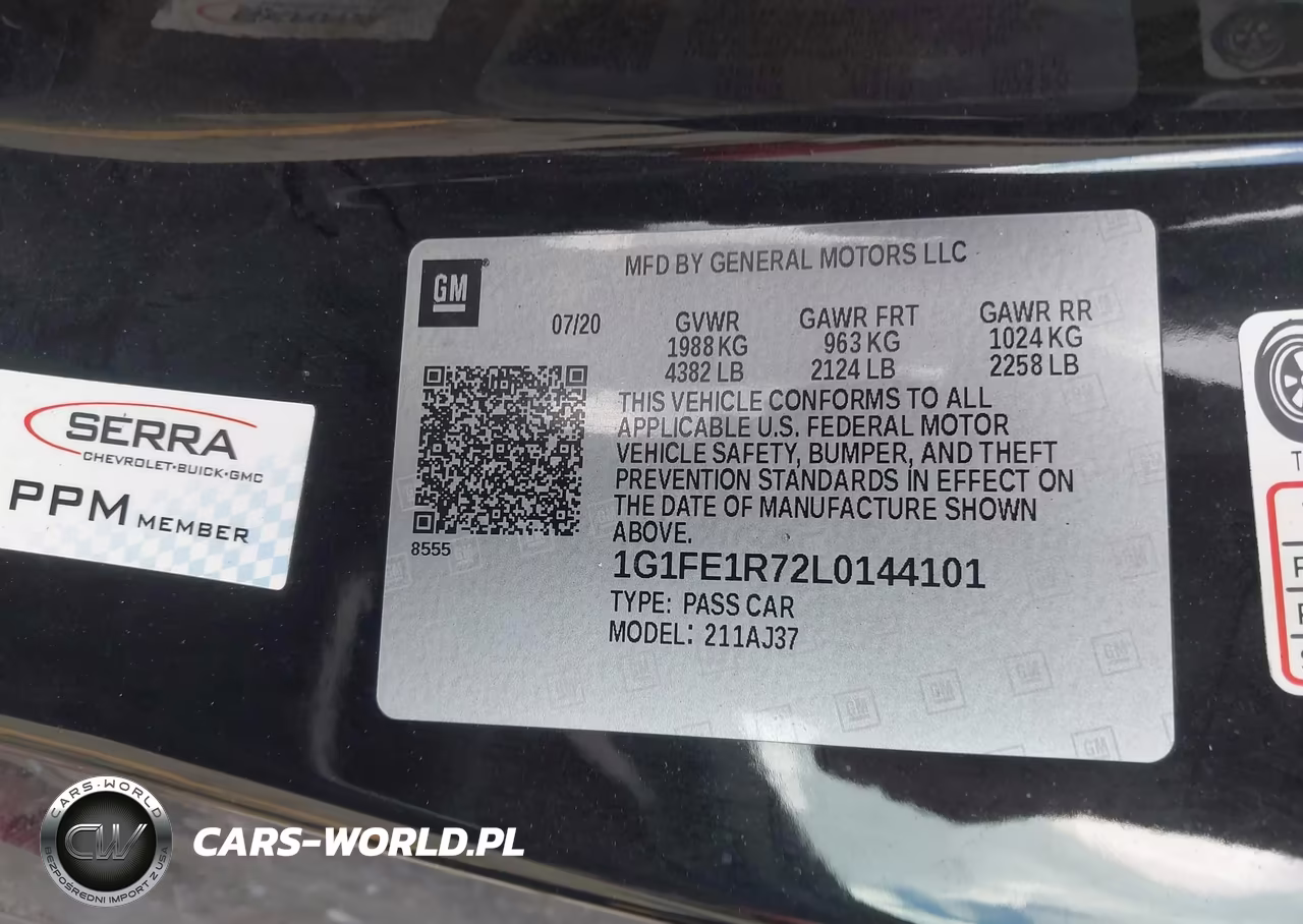 2020 Chevrolet Camaro Rwd Lt1 VIN:1G1FE1R72L0144101 - 9