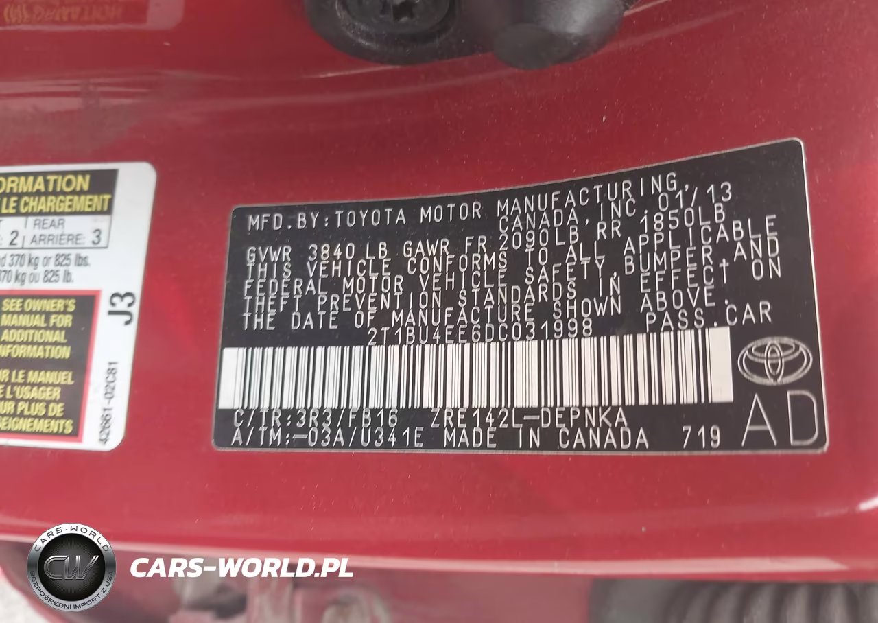 2013 Toyota Corolla Le VIN:2T1BU4EE6DC031998 - 9