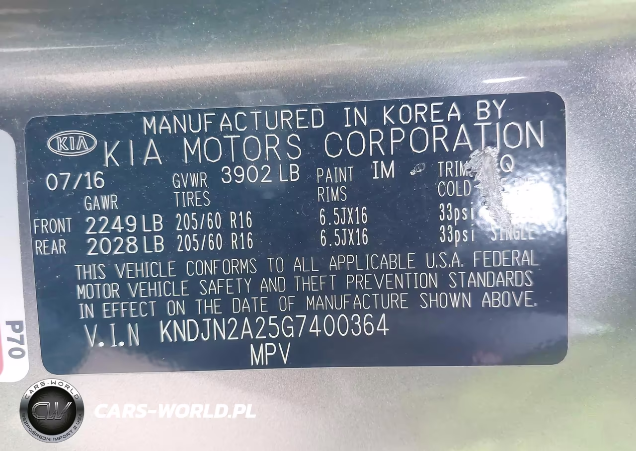 2016 Kia Soul VIN:KNDJN2A25G7400364 - 9