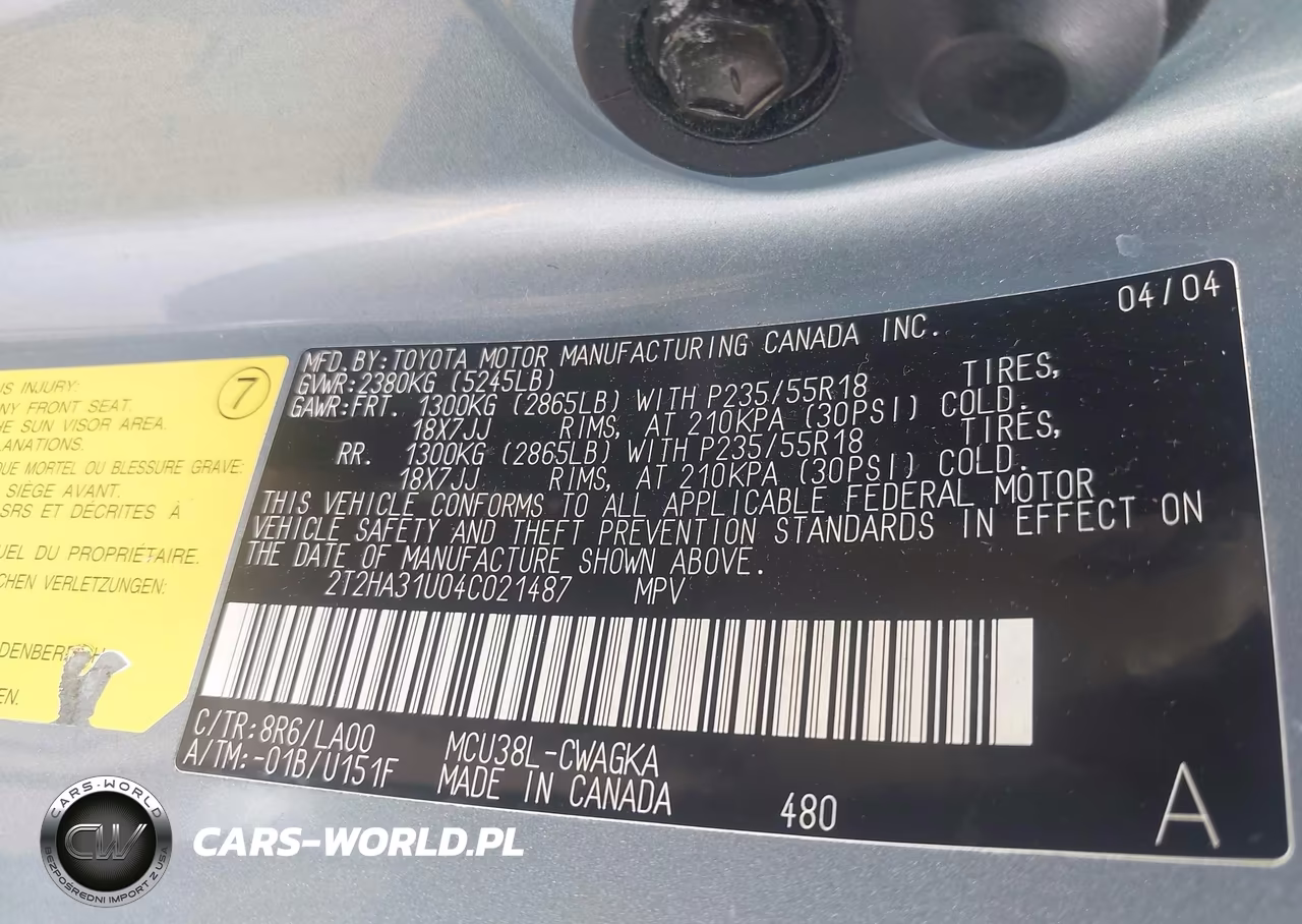 2004 Lexus Rx 330 VIN:2T2HA31U04C021487 - 9