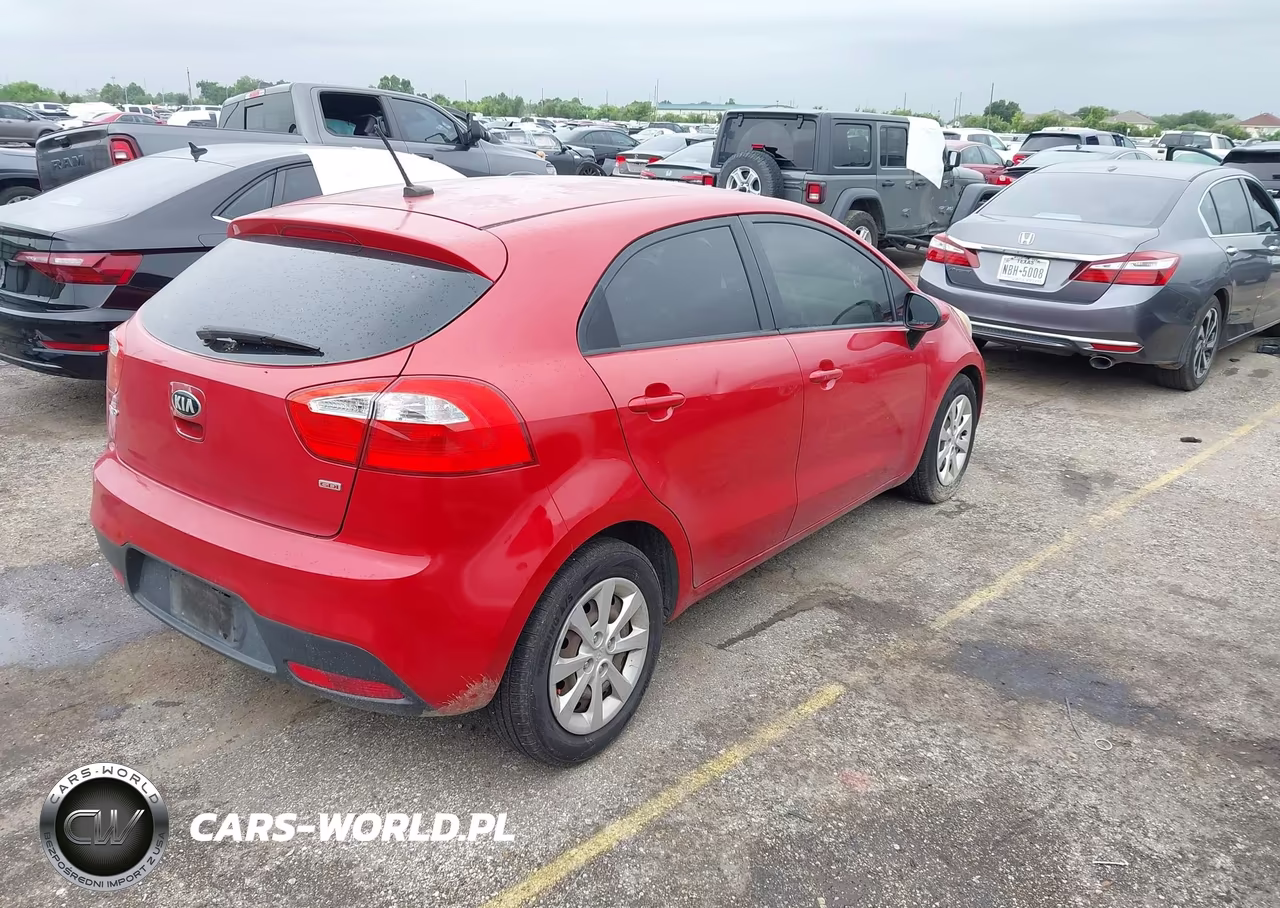 2013 Kia Rio Lx VIN:KNADM5A37D6177852 - 4