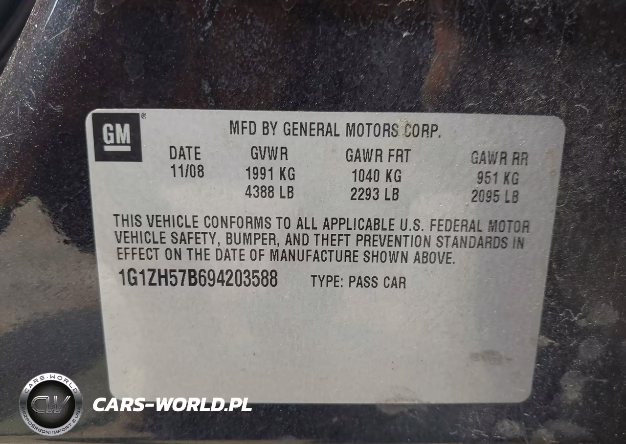 2009 Chevrolet Malibu Lt VIN:1G1ZH57B694203588 - 9