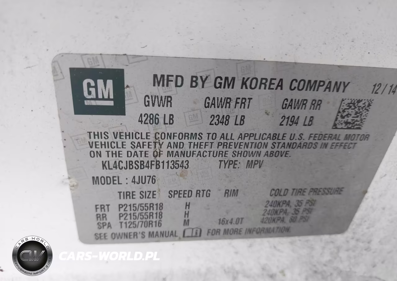 2015 Buick Encore Convenience VIN:KL4CJBSB4FB113543 - 9