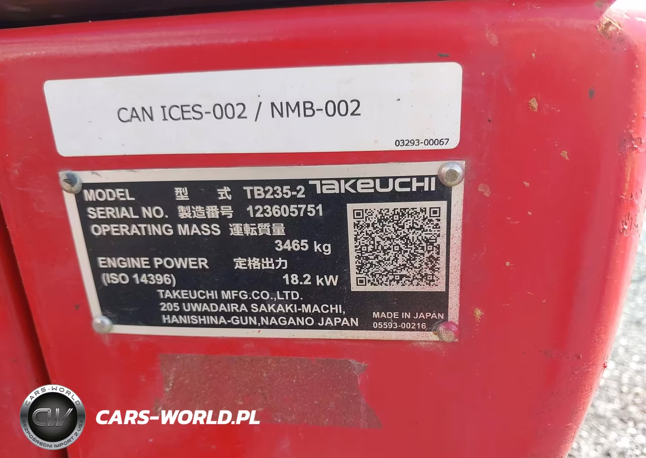 2024 Takeuchi Tb235-2 VIN:123605751 - 9