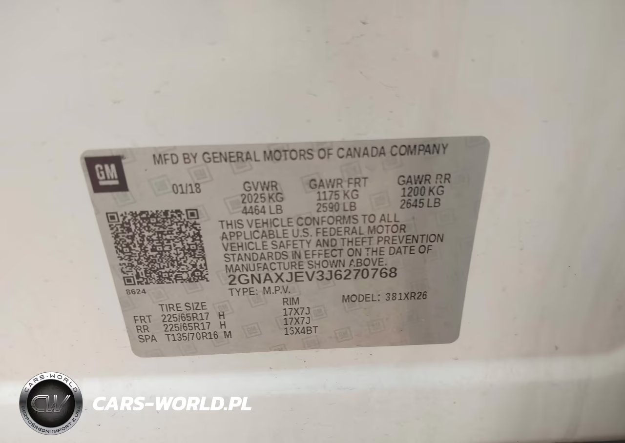 2018 Chevrolet Equinox Lt VIN:2GNAXJEV3J6270768 - 9