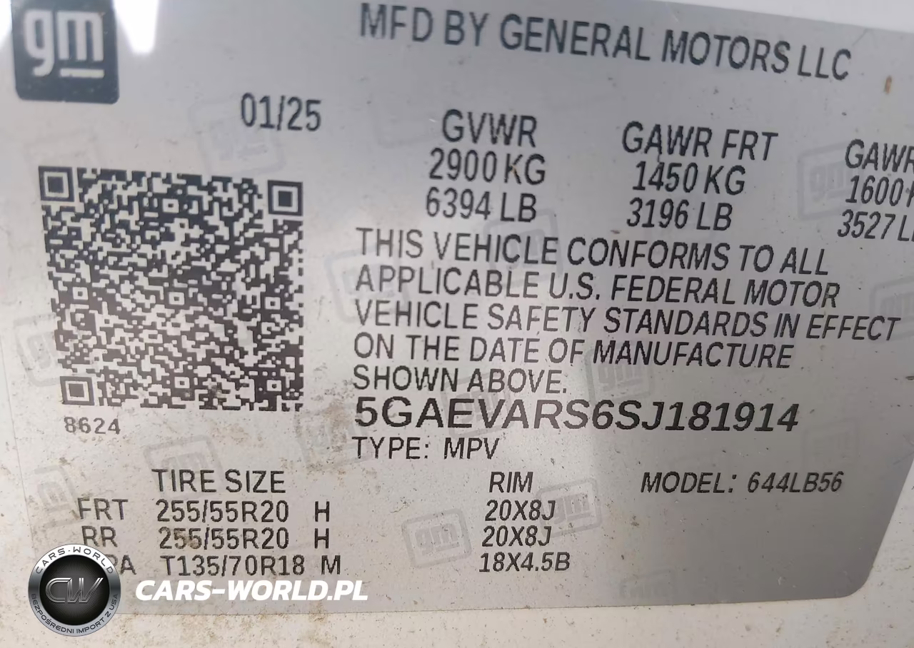 2025 Buick Enclave Preferred Fwd VIN:5GAEVARS6SJ181914 - 9