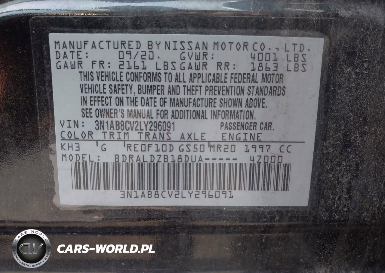 2020 Nissan Sentra Sv Xtronic Cvt VIN:3N1AB8CV2LY296091 - 9