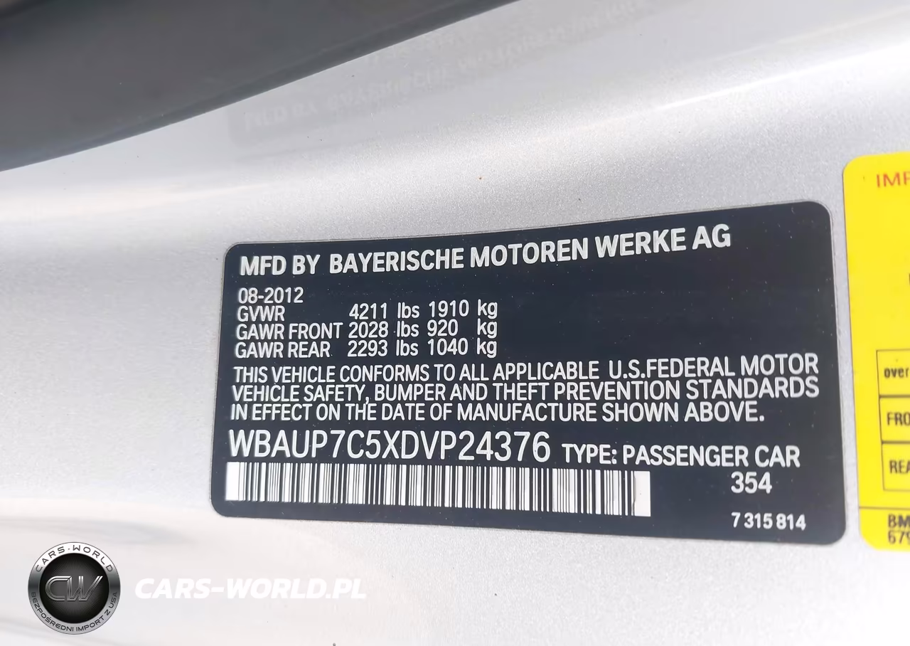 2013 BMW 128I VIN:WBAUP7C5XDVP24376 - 9