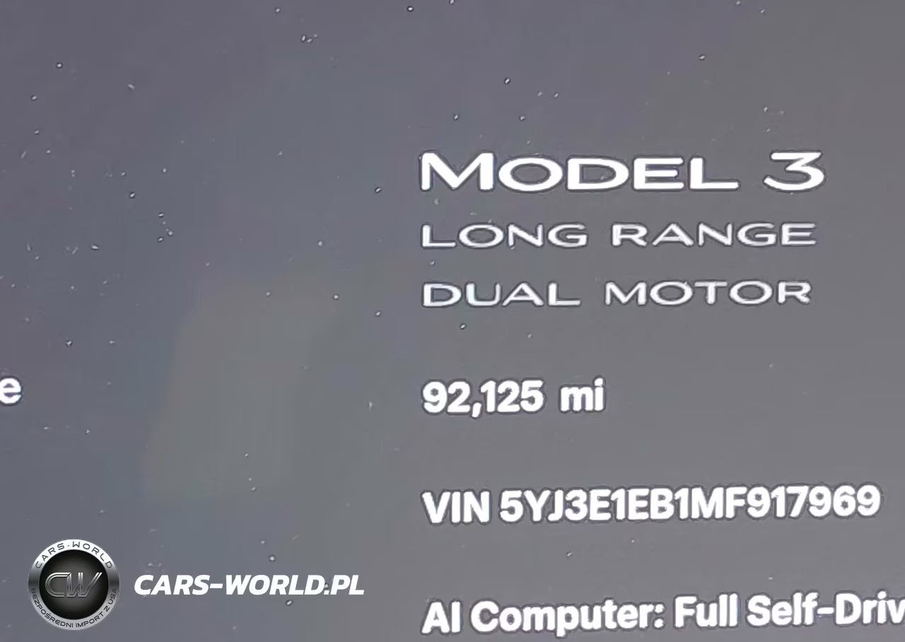2021 Tesla Model 3 Long Range Dual Motor All-Wheel Drive VIN:5YJ3E1EB1MF917969 - 14